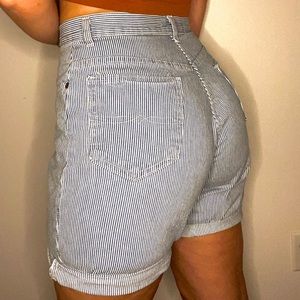 Vintage Faded Glory high waisted striped shorts